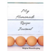 My Homemade Recipe Journal