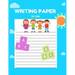Writing Paper for Kids: A Fun Book To Practice Writing For Kids Ages 3-5, Beginner To Tracing Lines, Kindergarten Writing Paper