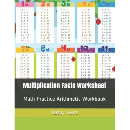 Multiplication Facts Worksheet: Math Practice Arithmetic Workbook