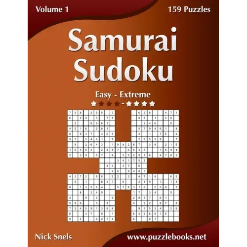 Samurai Sudoku - Easy to Extreme - Volume 1 - 159 Puzzles