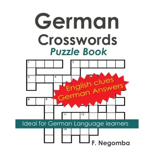 German Crosswords Puzzle Book