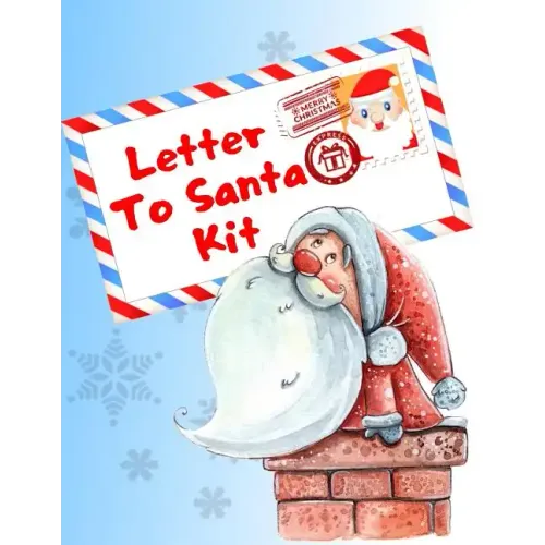 Letter To Santa Kit: Write A Letter To Santa Claus, Coloring And Sticker Pages