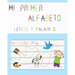 Mi primer alfabeto, letras y palabras: Escritura alfabeto para niños, trazado de letras, primeros pasos