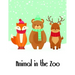 Animal in the Zoo: The Coloring Pages, design for kids, Children, Boys, Girls and Adults