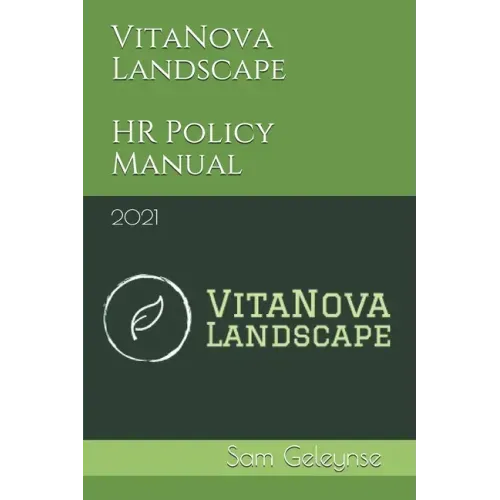 VitaNova Landscape HR Policy Manual: 2021
