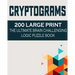 Cryptograms: 200 Large Print the Ultimate Brain Challenging Logic Puzzle Book