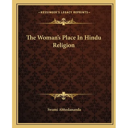 The Woman's Place In Hindu Religion