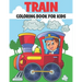 Train Coloring Book For Kids: 50 Trains Coloring Pages