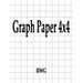 Graph Paper 4x4: 200 Pages 8.5" X 11"