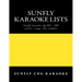 Sunfly Karaoke lists: reference numbers song/artist titles for Karaoke