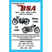BOOK OF THE BSA (GROUPS B, C & M) 250cc - 350cc - 500cc & 600cc OHV & SV SINGLES FROM 1945 TO 1959