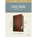KJV Large Print Thinline Reference Bible, Filament Enabled Edition (Red Letter, Leatherlike, Brown/Mahogany, Indexed)