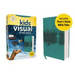 Niv, Kids' Visual Study Bible, Leathersoft, Teal, Full Color Interior, Peel/Stick Bible Tabs: Explore the Story of the Bible---People, Places, and His