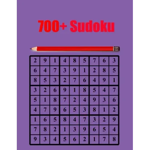 700+ Sudoku: Sudoku Puzzle Book for Adults