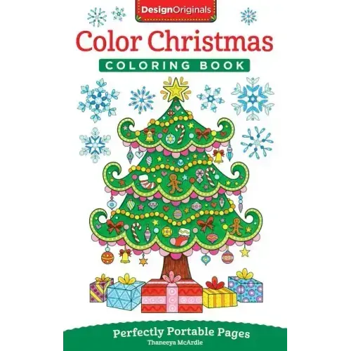 Color Christmas Coloring Book: Perfectly Portable Pages