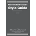 The Solicitor General's Style Guide: Third Edition