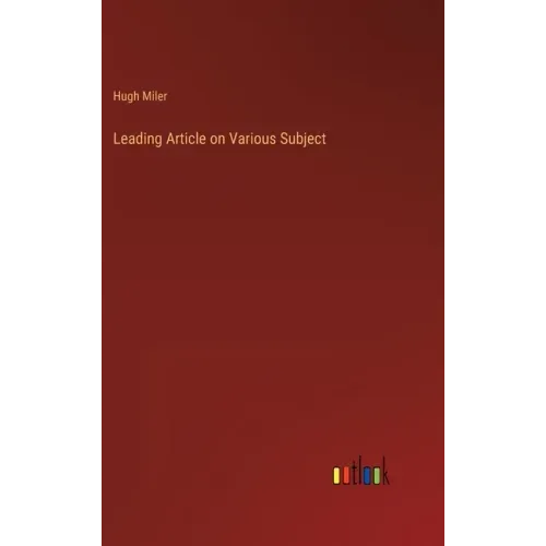 Leading Article on Various Subject