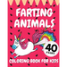 Farting Animals Coloring Book For Kids: Funny Animal Farts Relaxation Children Fun Lovers