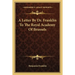 A Letter By Dr. Franklin To The Royal Academy Of Brussels