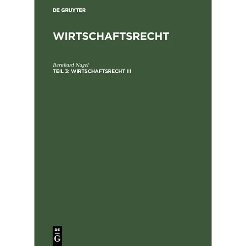Wirtschaftsrecht III