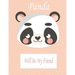 Panda Will Be My Friend: Animal Coloring book Great Gift for Kids Boys & Girls, Ages 4-8