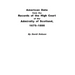 American Data from the Records of the High Court of the Admiralty of Scotland, 1675-1800
