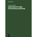 Geschichte Der Staatsphilosophie