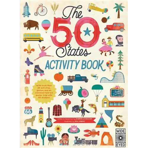The 50 States: Activity Book: Maps of the 50 States of the USA