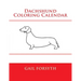 Dachshund Coloring Calendar