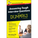Answering Tough Interview Questions for Dummies - UK