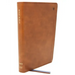 Net Bible, Thinline Large Print, Leathersoft, Brown, Comfort Print: Holy Bible