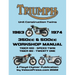 TRIUMPH 350cc & 500cc UNIT CONSTRUCTION TWINS 1963-1974 WORKSHOP MANUAL