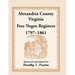 Alexandria County, Virginia Free Negro Register, 1797-1861