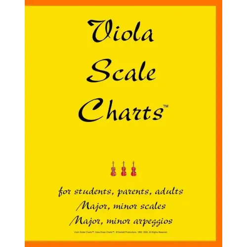 Viola Scale Charts: For Students, Parents, Adults