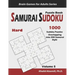 Samurai Sudoku Puzzle Book: 1000 Hard Sudoku Puzzles Overlapping into 200 Samurai Style
