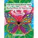 Large Print Coloring Book For Adults Butterflies & Gardens: Large Print, Easy and Relaxing Adult Coloring Book with Simple Designs, Butterflies, Flowe