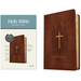 KJV Thinline Reference Bible, Filament Enabled (Leatherlike, Reverent Cross Dark Brown, Red Letter)