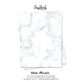 White Marble Stationery Paper: Cute Letter Writing Paper for Home, Office, Letterhead Design, 25 Sheets