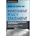 How to Write Investment Policy