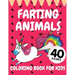 Farting Animals Coloring Book For Kids: Funny Animal Farts Relaxation Children Fun Lovers