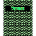 120 Page Handwriting Practice Book with Green Alien Cover Dennis: Primary Grades Handwriting Book