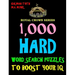 1,000 Hard Word Search Puzzles to Boost Your IQ: Fun Way to Improve Brain & Memory