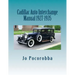 Cadillac Auto Part Interchange Manual 1927-1935