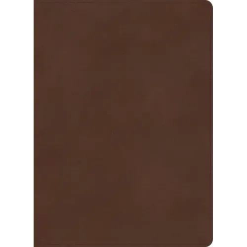 KJV Single-Column Wide-Margin Bible, Brown Leathertouch