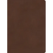 KJV Single-Column Wide-Margin Bible, Brown Leathertouch