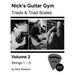 Nick's Guitar Gym: Triads and Triad Scales, Vol. 2: Strings 1, 2, 3, 4, and 5