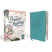 Niv, Busy Mom's Bible, Leathersoft, Teal, Red Letter Edition, Comfort Print: Daily Inspiration Even If You Only Have One Minute