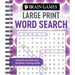 Brain Games - Large Print Word Search: Unwind and Test Your Problem-Solving Skills Easy to Read, Fun to Solve Gift for Adults & Seniors