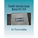Chandler Auto Interchange Manual 1927-1929