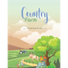 country farm coloring book: An Adult Coloring Book with Charming Country Life, Playful Animals, Beautiful Flowers, and Nature Scenes for Relaxatio
